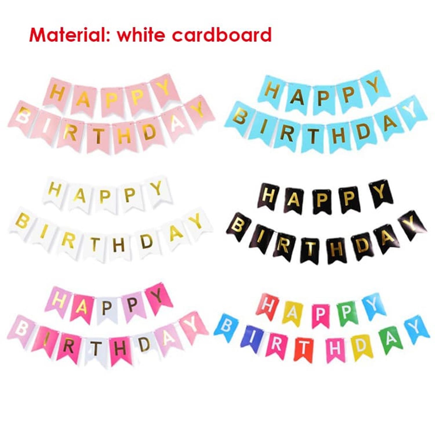 Light Green Happy Birthday Party Banner