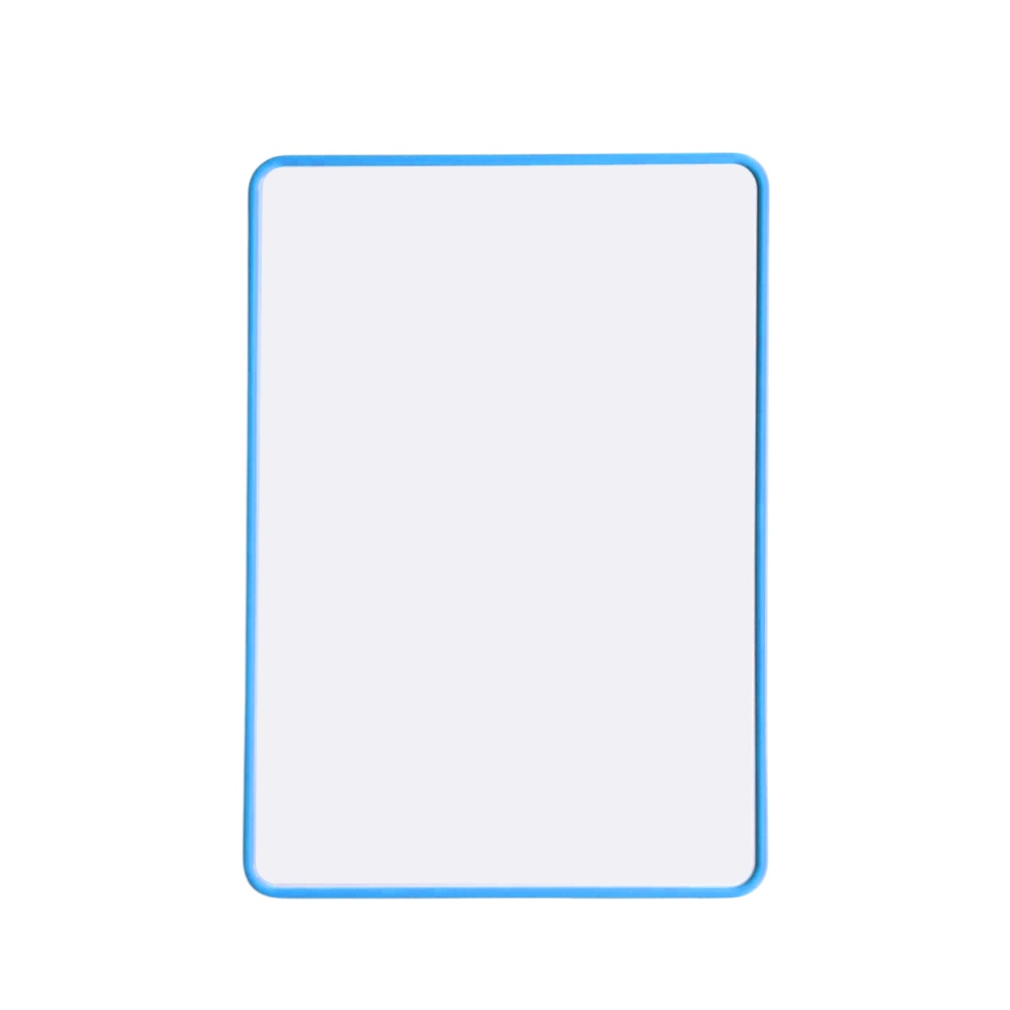 A4 Double Sided Magnetic Erasable MDF Plain Whiteboard With Dark Blue Border