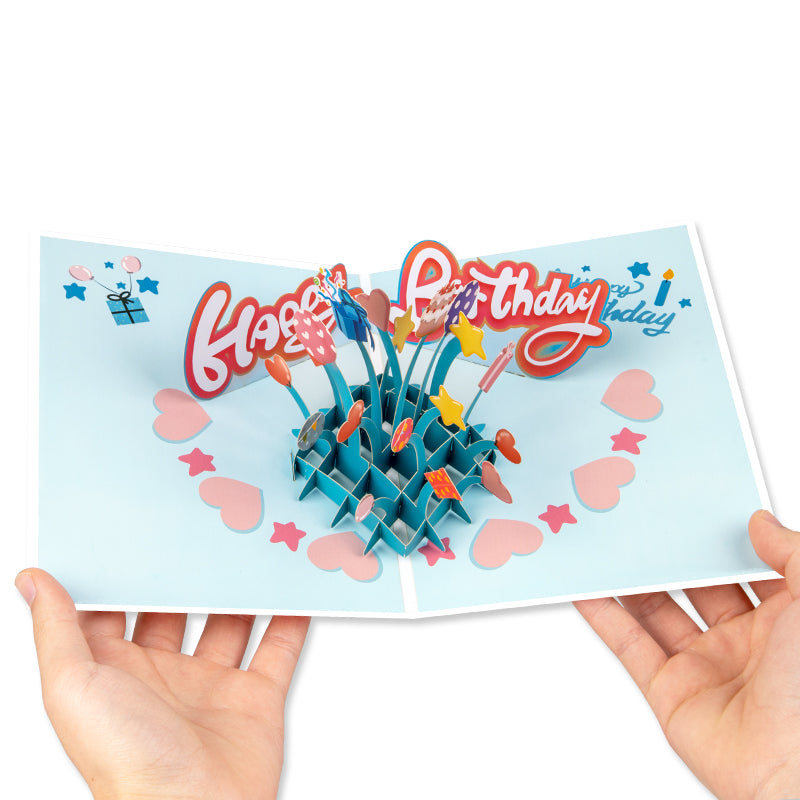 Balloon Bliss Sprinkle Joy 3D Pop Up Birthday Card