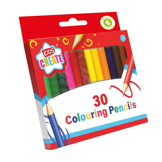 Pack of 30 Mini Colouring Pencils