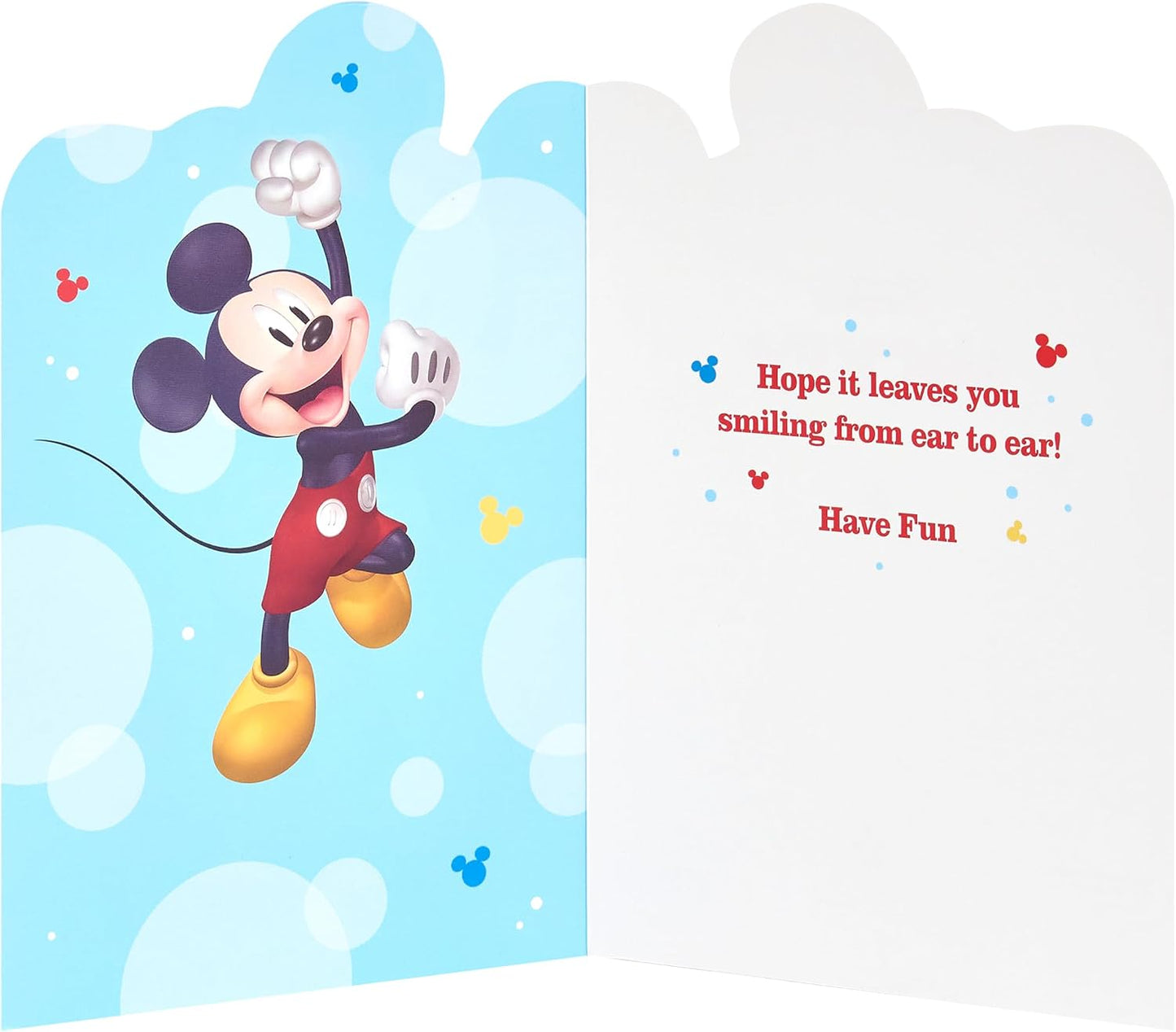 Mickey Mouse Design Kids Birthday Card