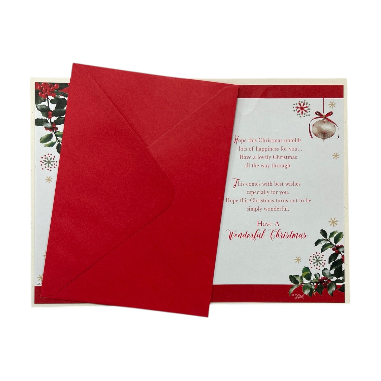 To a Special Daughter In Law Holly & Ornaments Christmas Card