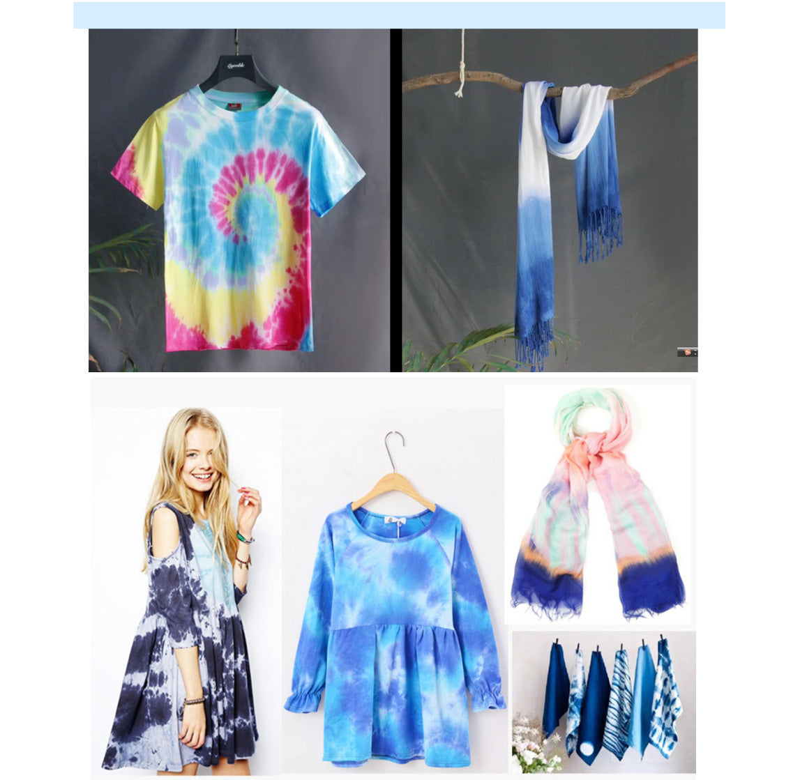 Pack of 3 Colours Tie Dye Kit -Turquoise, Lime. Purple