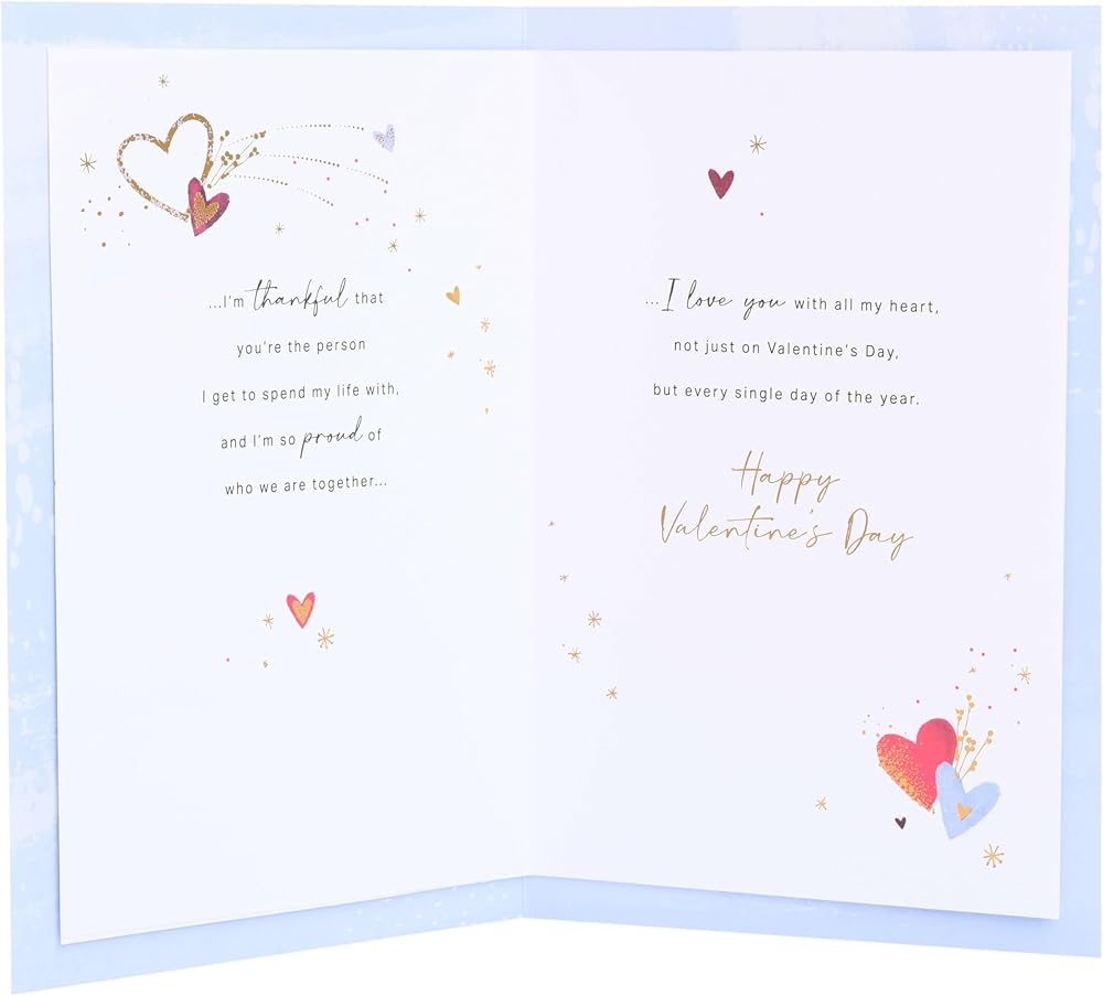 Dual Hearts Design Husband Valentine's Day Card