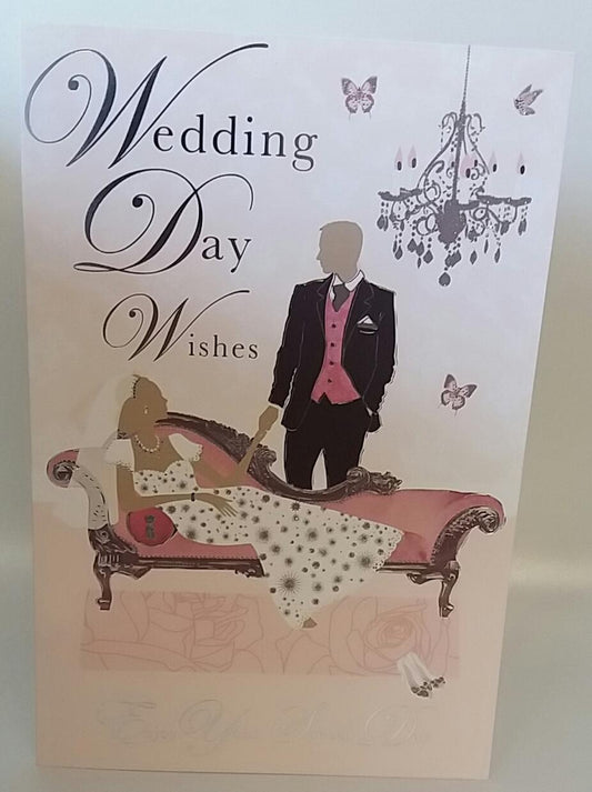 Wedding Day Wshes Special Day Greeting Card congratulation 