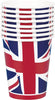 Pack of 8 Union Jack 9oz Paper Cups