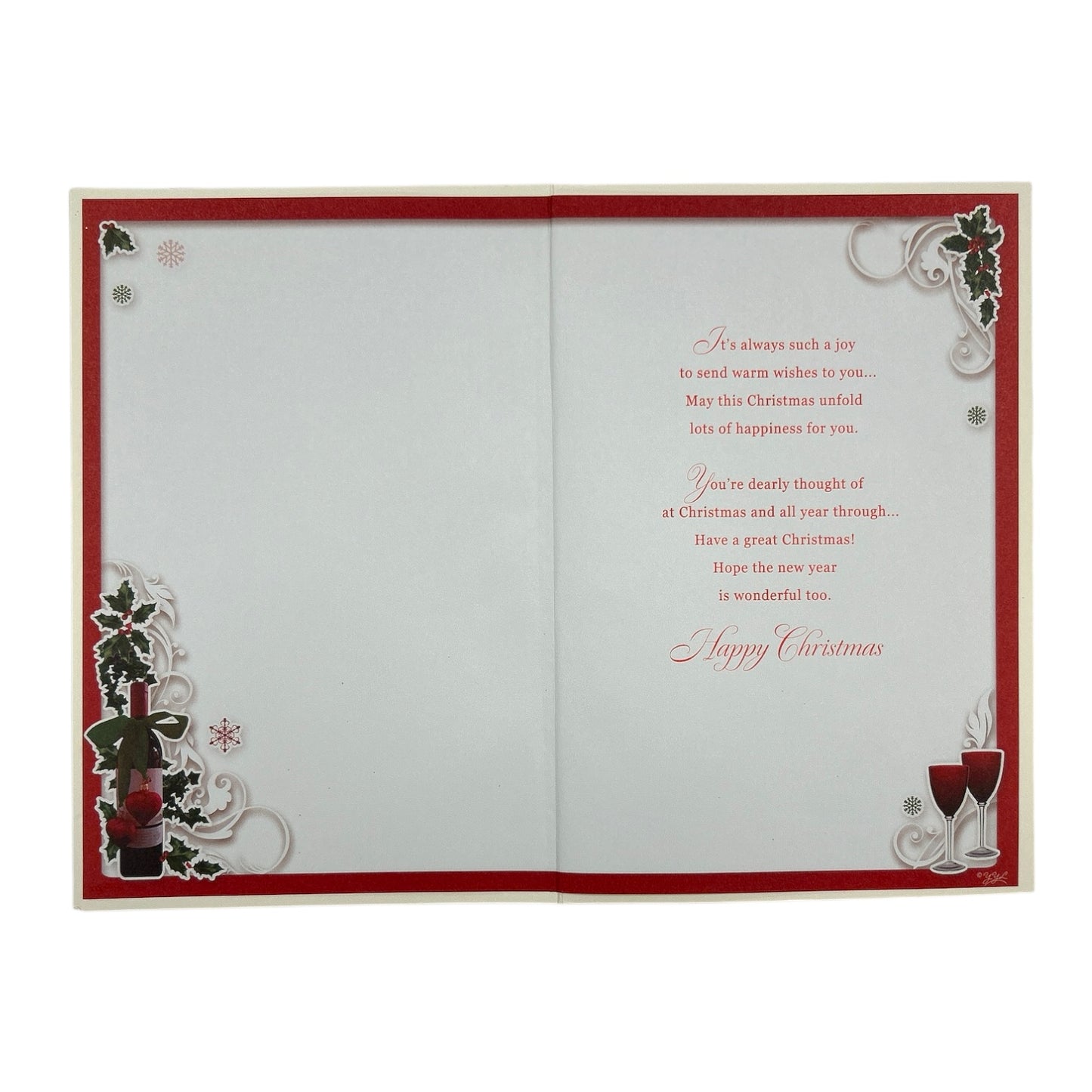 To a Special Dad and His Wife Festive Classic Design Christmas Card