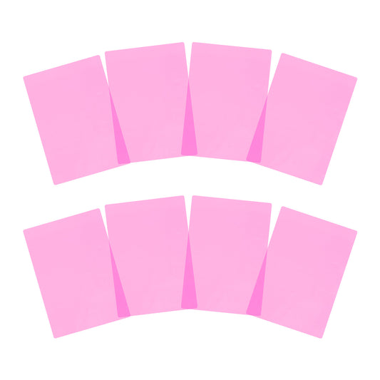 Pack of 16 A5 Plain Pink Dyslexia Overlay Reading Sheets – PET Material, Rounded Corners