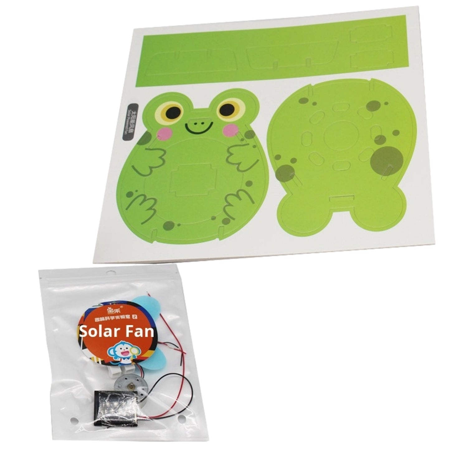 Solar Powered Fan DIY Eco‑Energy Stem Toy with Instruction Book