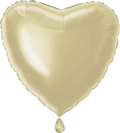 Gold Solid Heart Foil Balloon 18