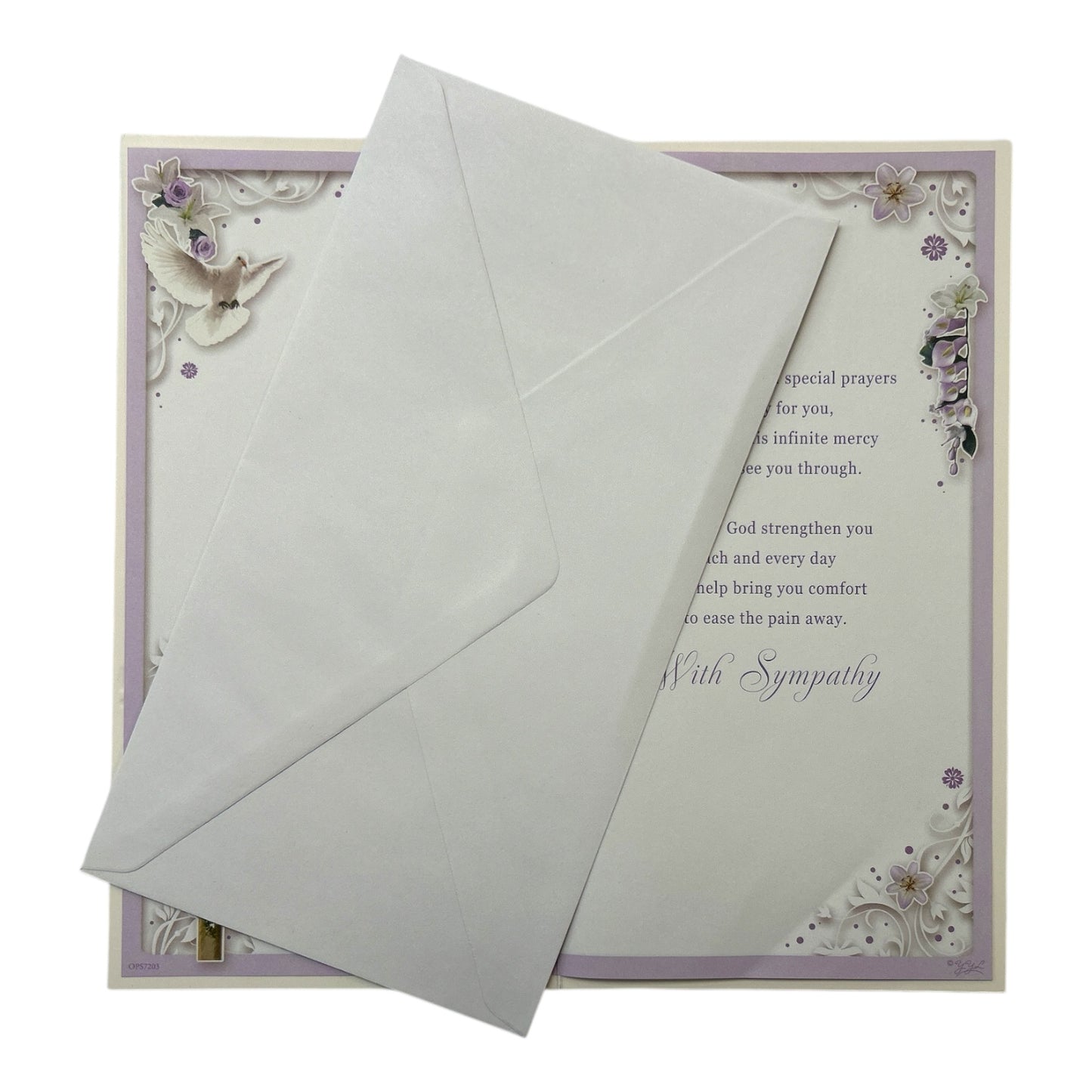 On The Loss of Your Grandad Religious Cross Design Sympathy Opacity Card