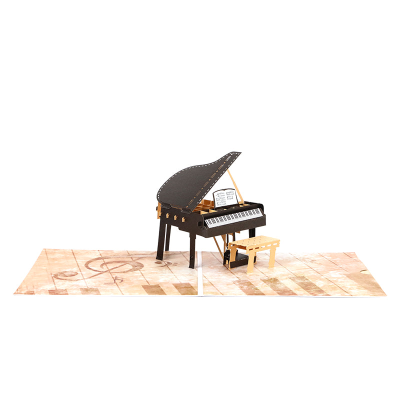 Musical Moments 3D Pop Up Piano Greeting Card