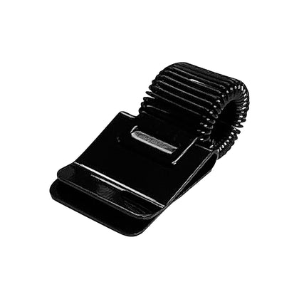 Pack of 6 Black Metal Pen Holder Clips for Notebooks and Clipboards