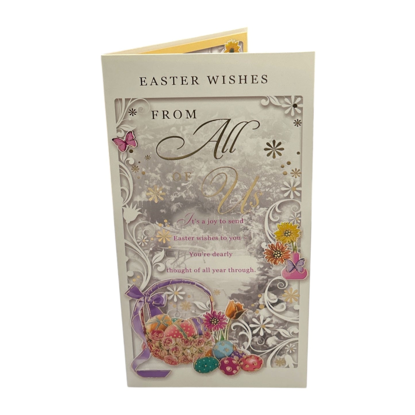 From All Of Us Basket of Eggs Design Easter Card