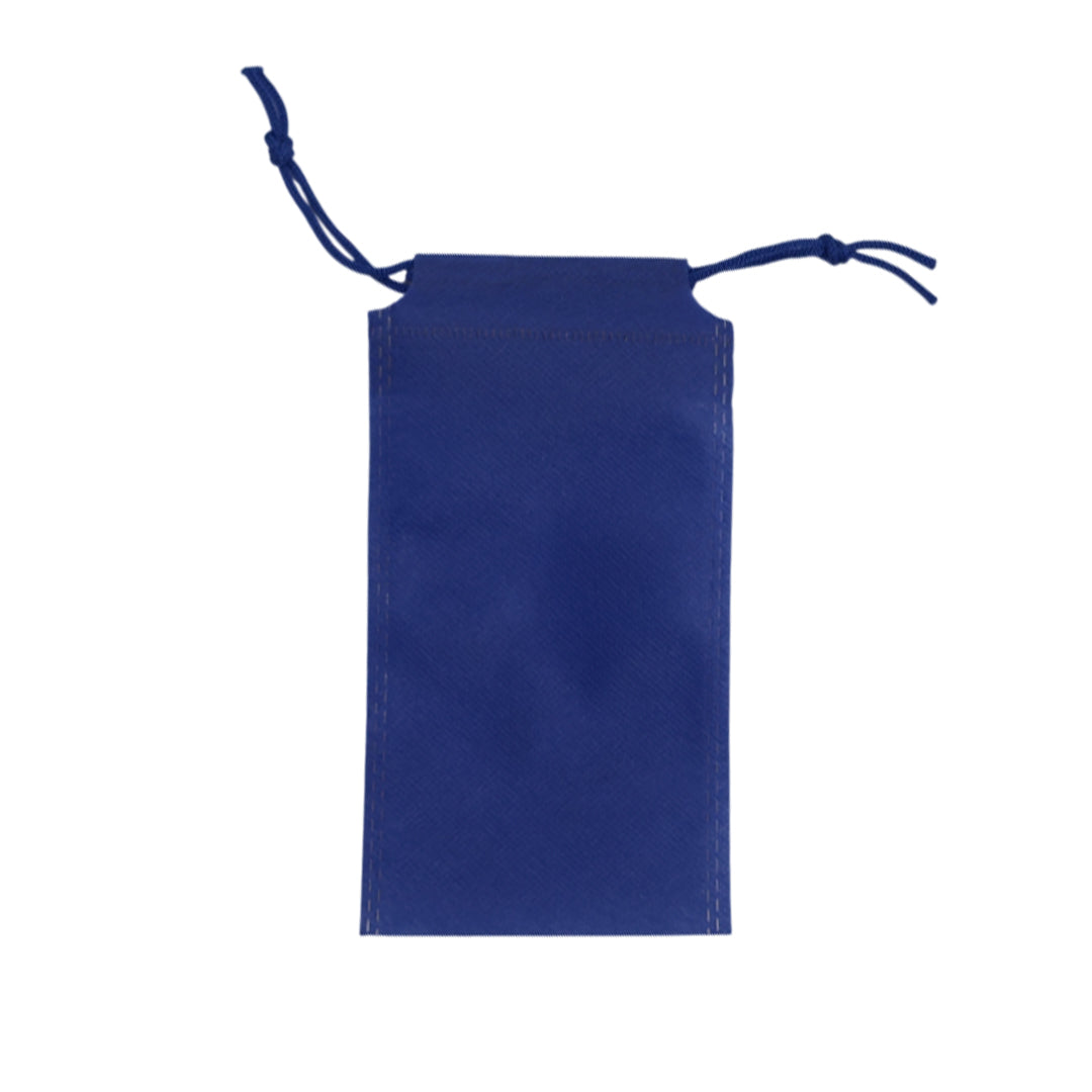 Pack of 25 Blue Coloured 19x10cm Non-Woven Drawstring Bags