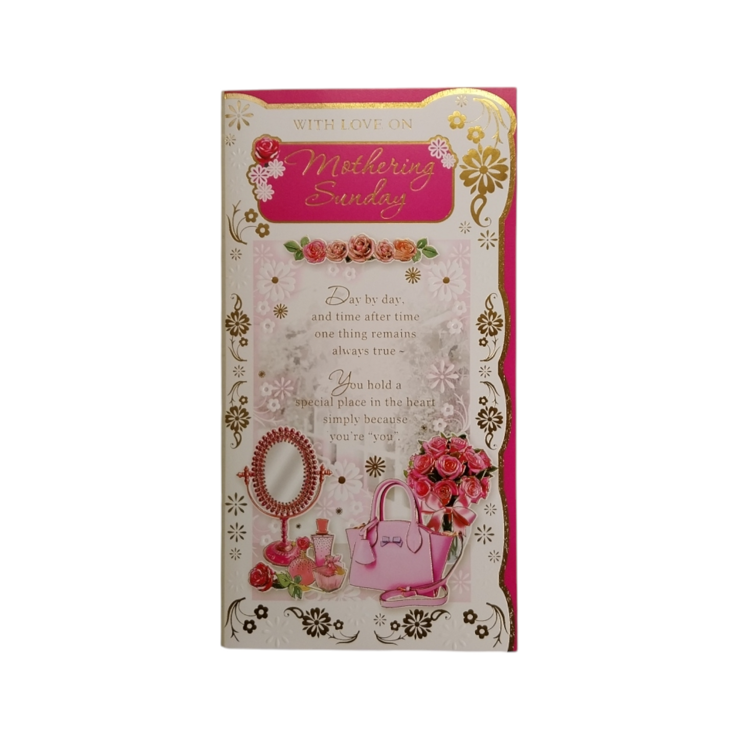 Mothering Sunday Mirror And Purse Design Mother's Day Card