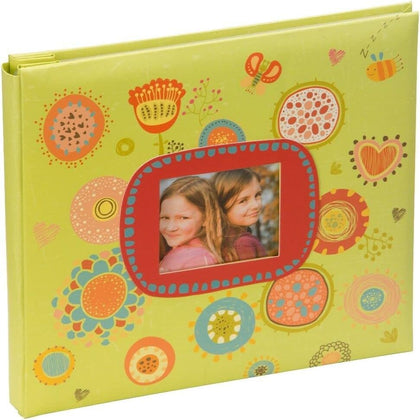 Kenro Green Festival Children's Scrapbook Colourful Patterned Paper with Photo Window