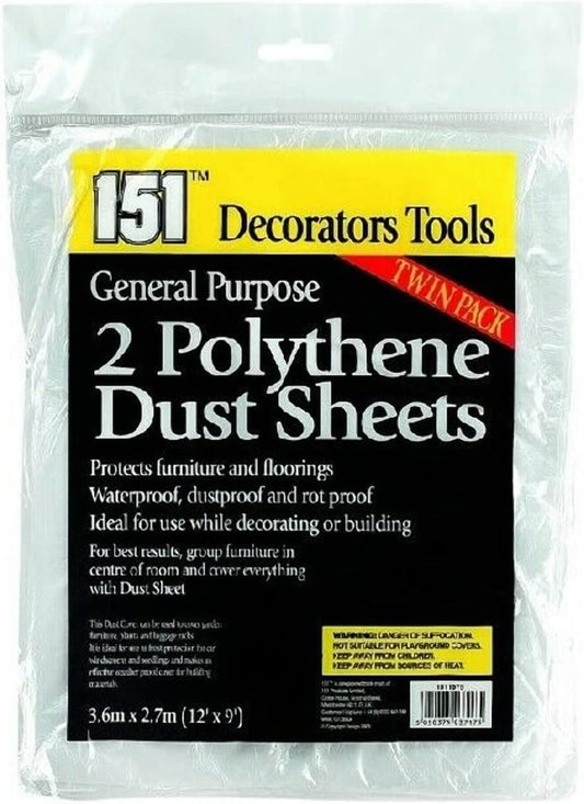 General Purpose 2 Polythene Dust Sheets