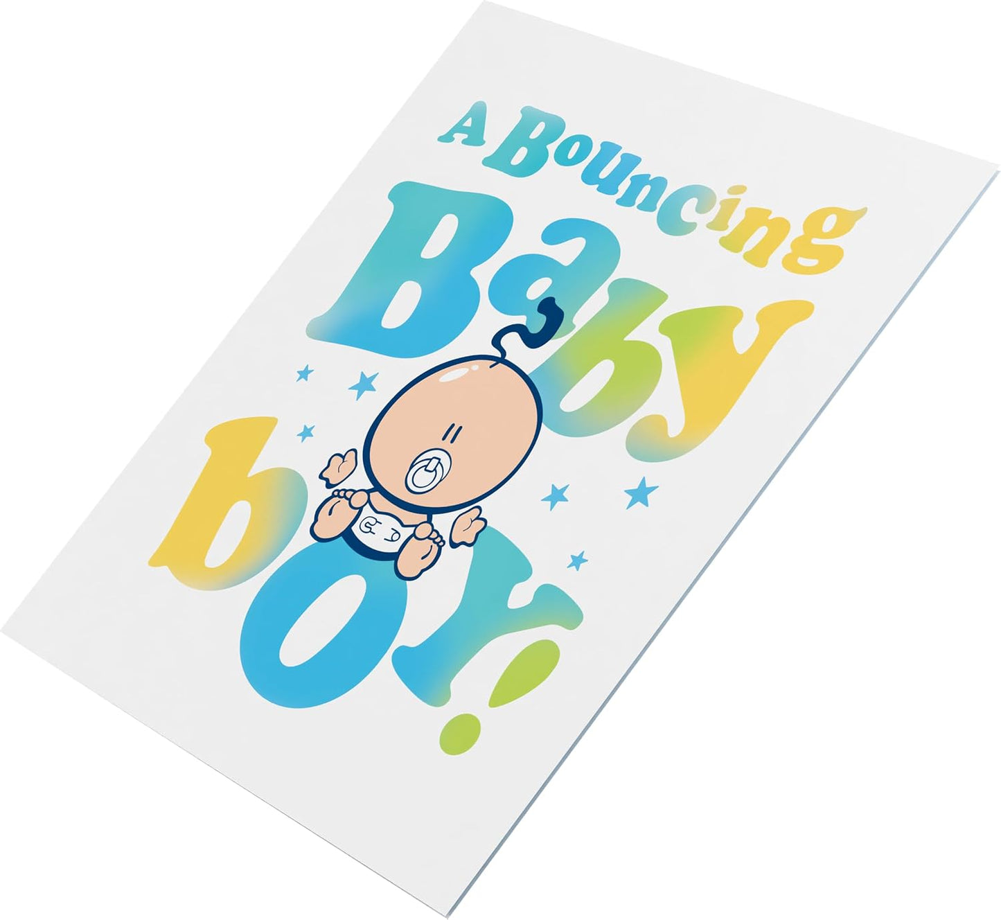 Bubblegum Character New Baby Boy Congratulations Card