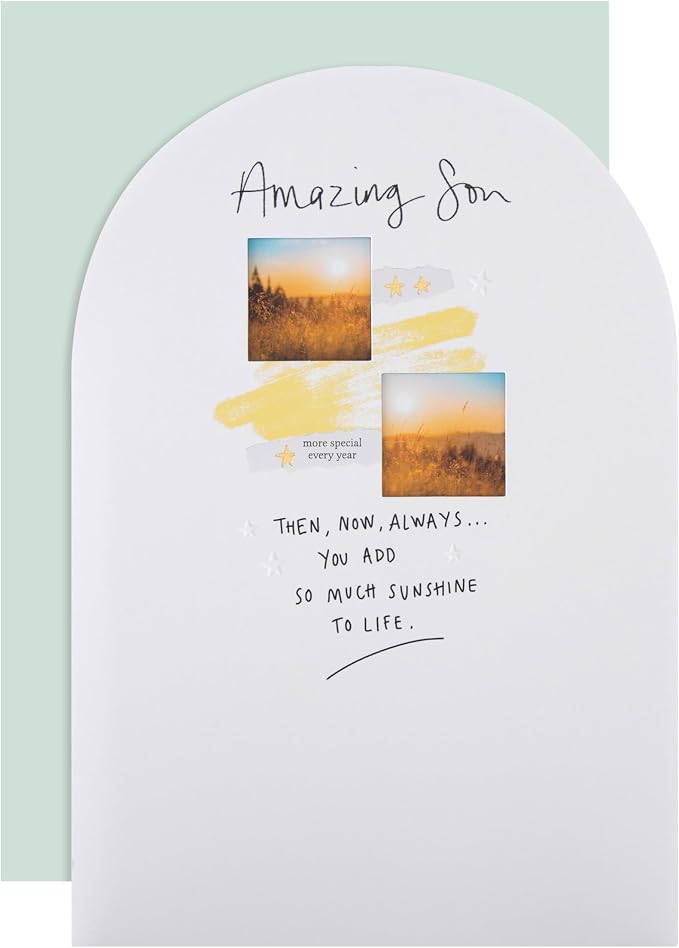 Inspired Heartfelt Verse Nature Design Son Birthday Card– Choice Wholesale
