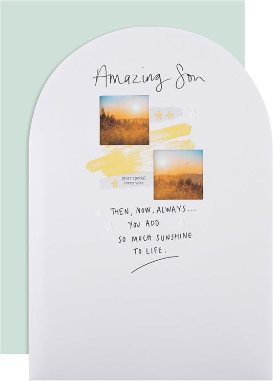 Inspired Heartfelt Verse Nature Design Son Birthday Card