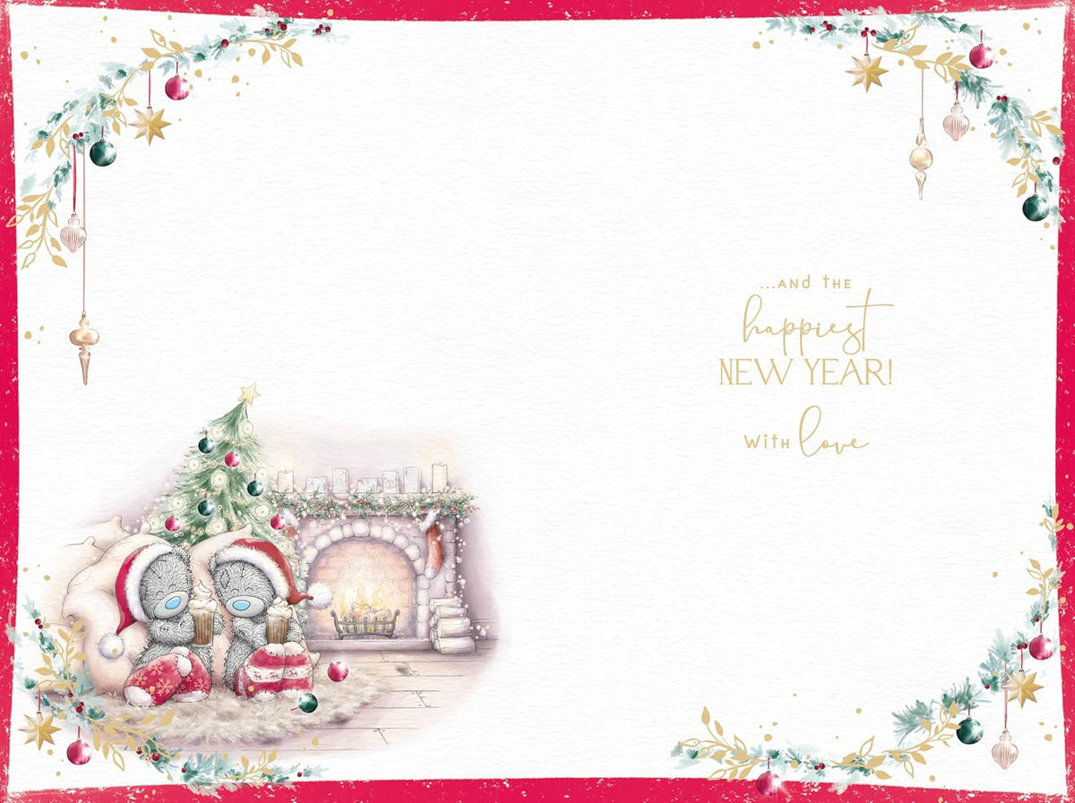 Bears Toasting Marshmallows Wonderful Daughter And Partner Christmas Card
