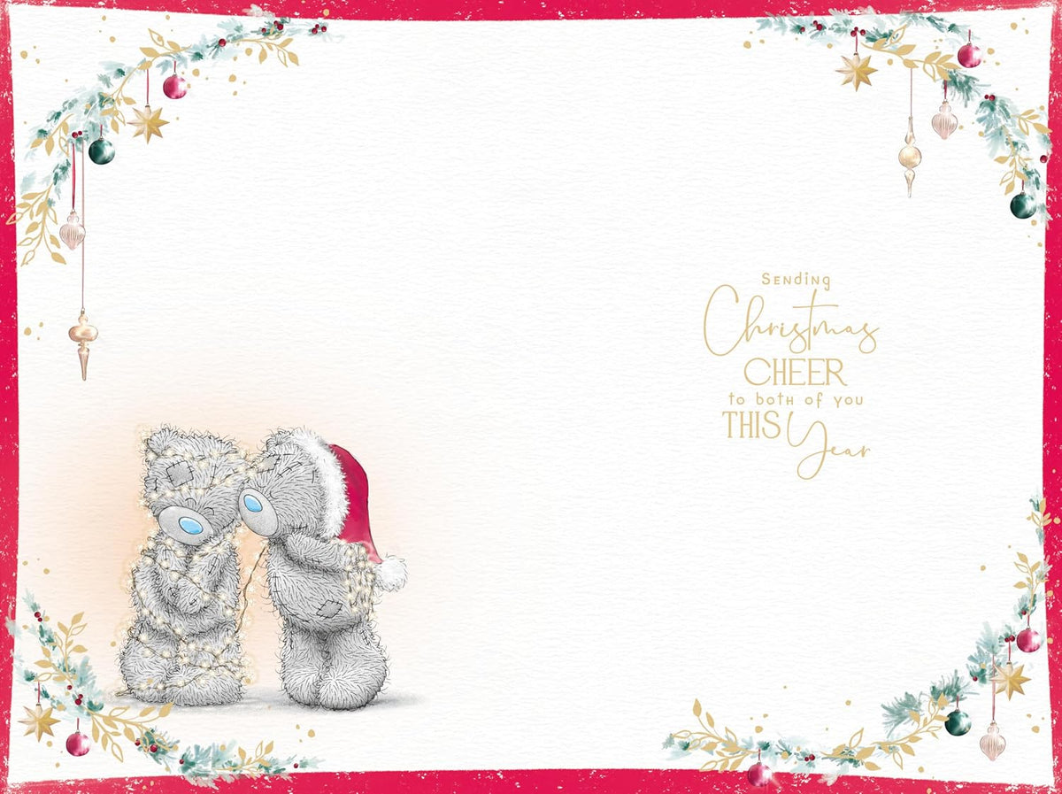 Bears Decorating a Tree Brother And Their Partner Christmas Card