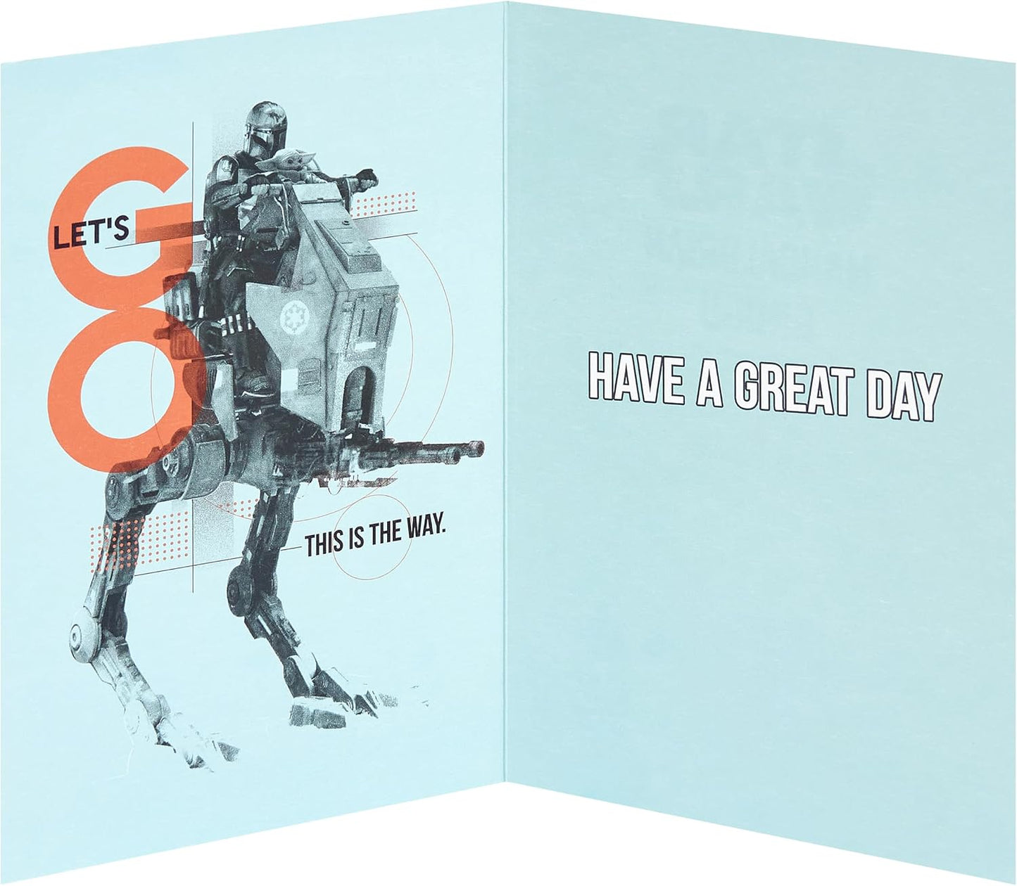 Star Wars Mandalorian and Grogu Design Son Birthday Card