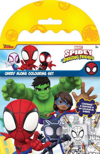 Spidey & Amazing Friends Carry Along Colouring Set