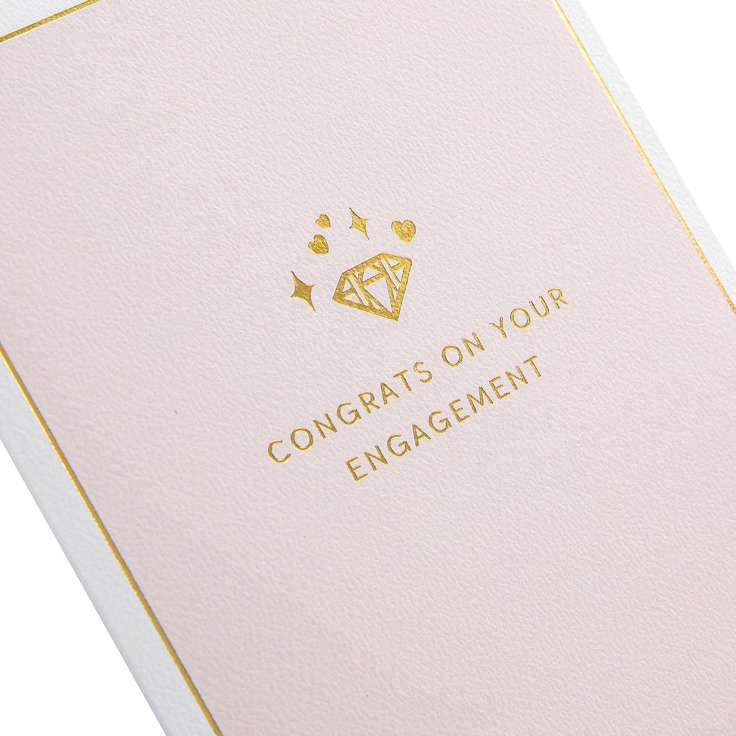 3D Gold Ring Pop Up Design Engagement Congratulations Celebration Card