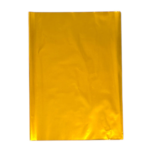 Pack of 25 Gold Metallic Gift Wrap Wrapping Paper Sheets