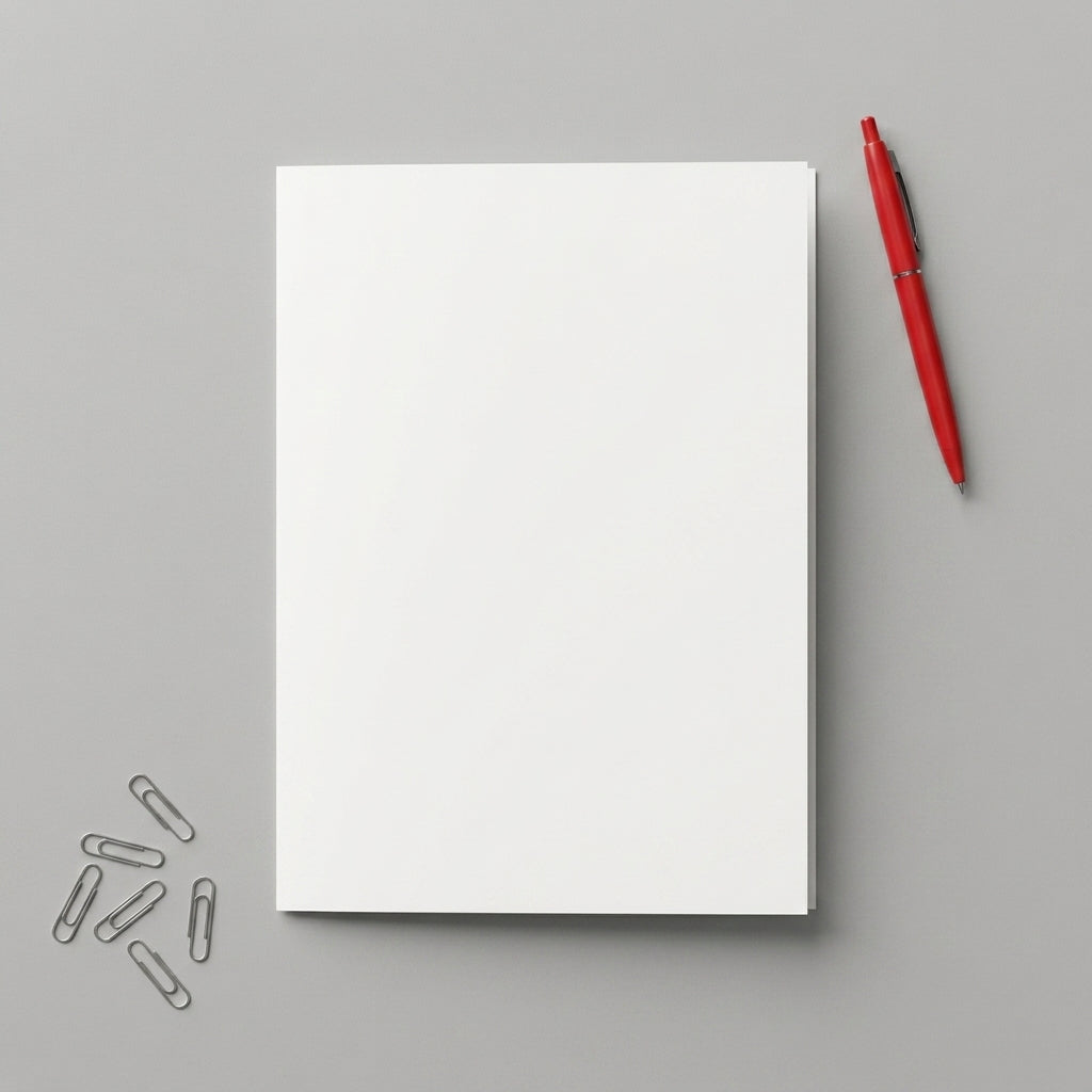 Pack of 10 A4 Blank White 260gsm Greeting Cards – Design Your Own Cards