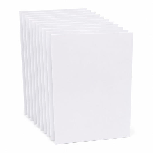 Pack of 10 A4 Blank White 260gsm Greeting Cards – Design Your Own Cards