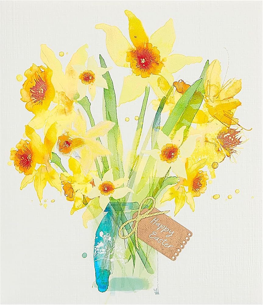 Daffodils Design Easter Card