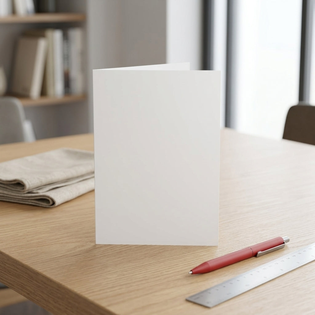 Pack of 10 A5 Blank White 260gsm Greeting Cards – Design Your Own Cards