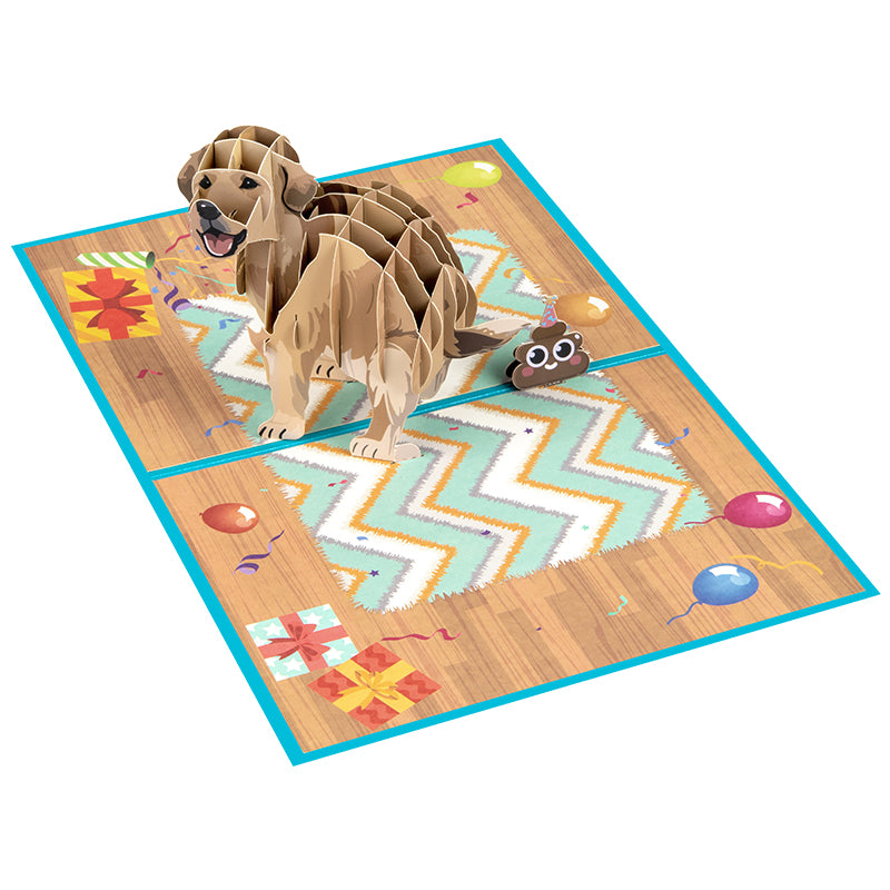 Paws & Punchlines Funny Pop Up Birthday Card