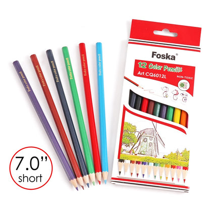 Pack of 12 Hexagonal Assorted Colouring Pencils