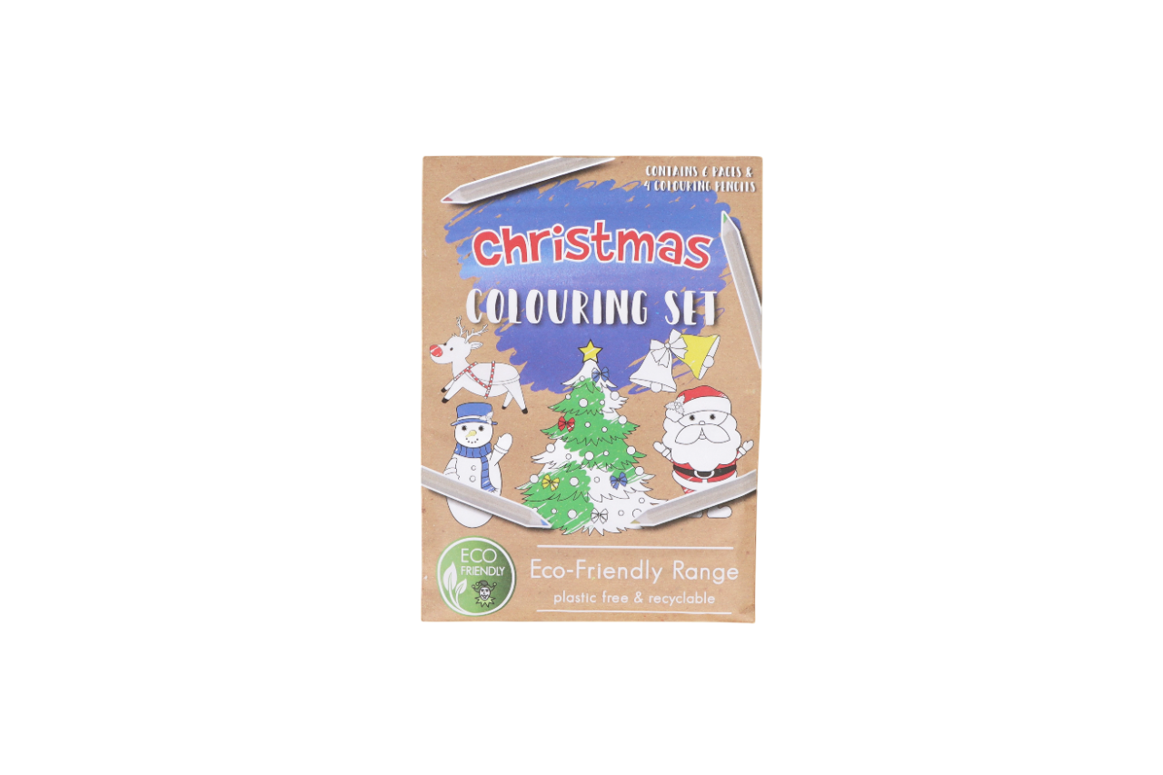 Eco-Friendly Mini Christmas Colouring Set