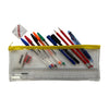 Stationery Filled Yellow Zip 13x5" Pencil Case