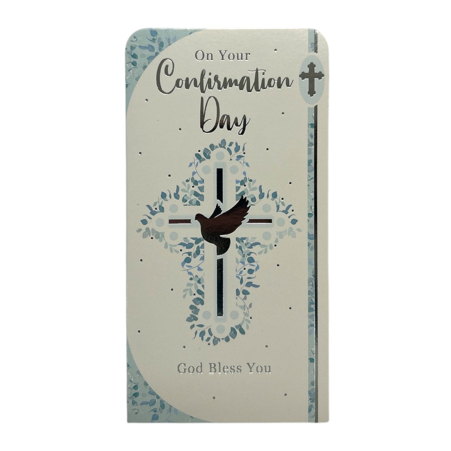 Boy On Your First Confirmation Religious Dove Design Gift Money Wallet Card