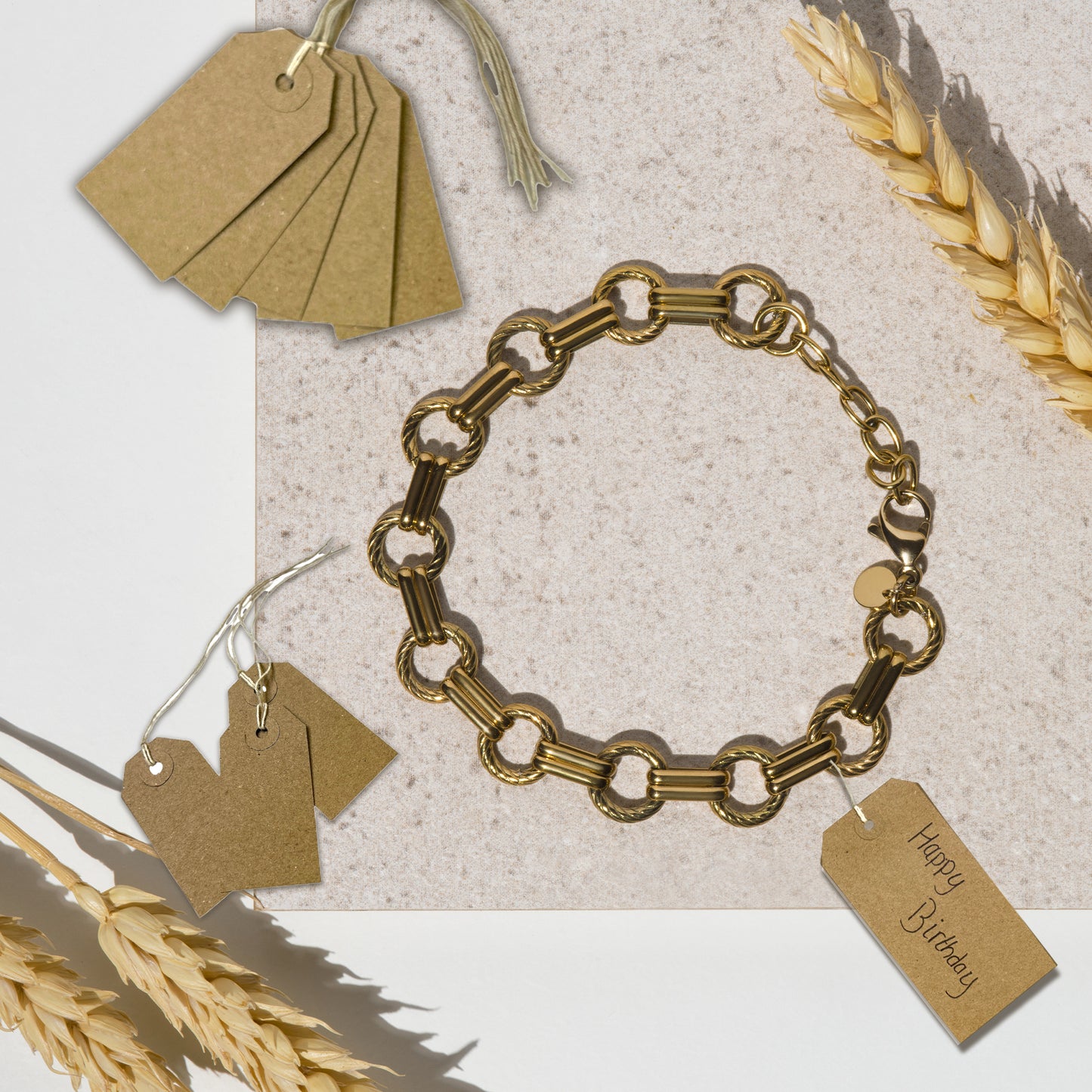 Pack of 600 Brown Buff Strung Tags 120mm x 60mm