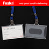 50 Sets of 92x59mm Name Badges with Red Lanyards