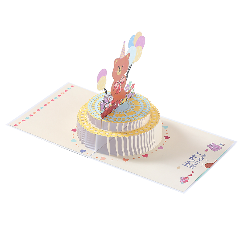 Celebration Bear 3D Pop Up Birthday Card