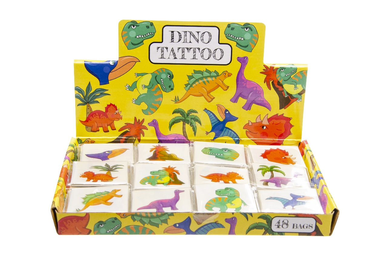 12 Pieces Dinosaur Tattoos