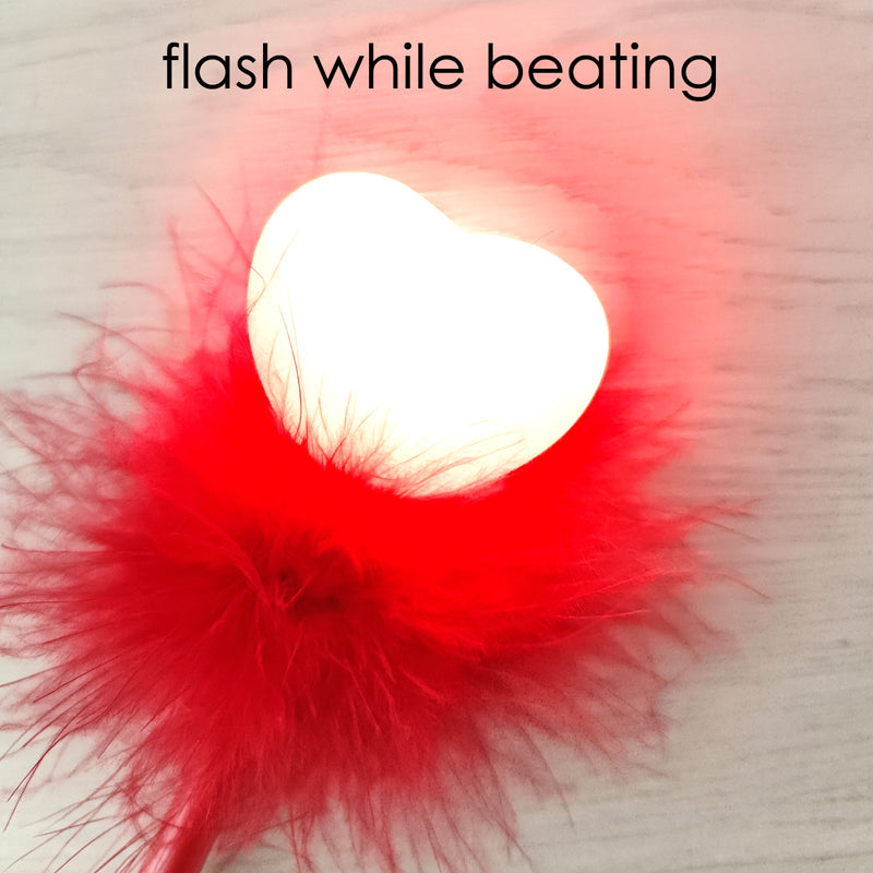 Heart Design Flash Light-Up Fancy Ball Pen