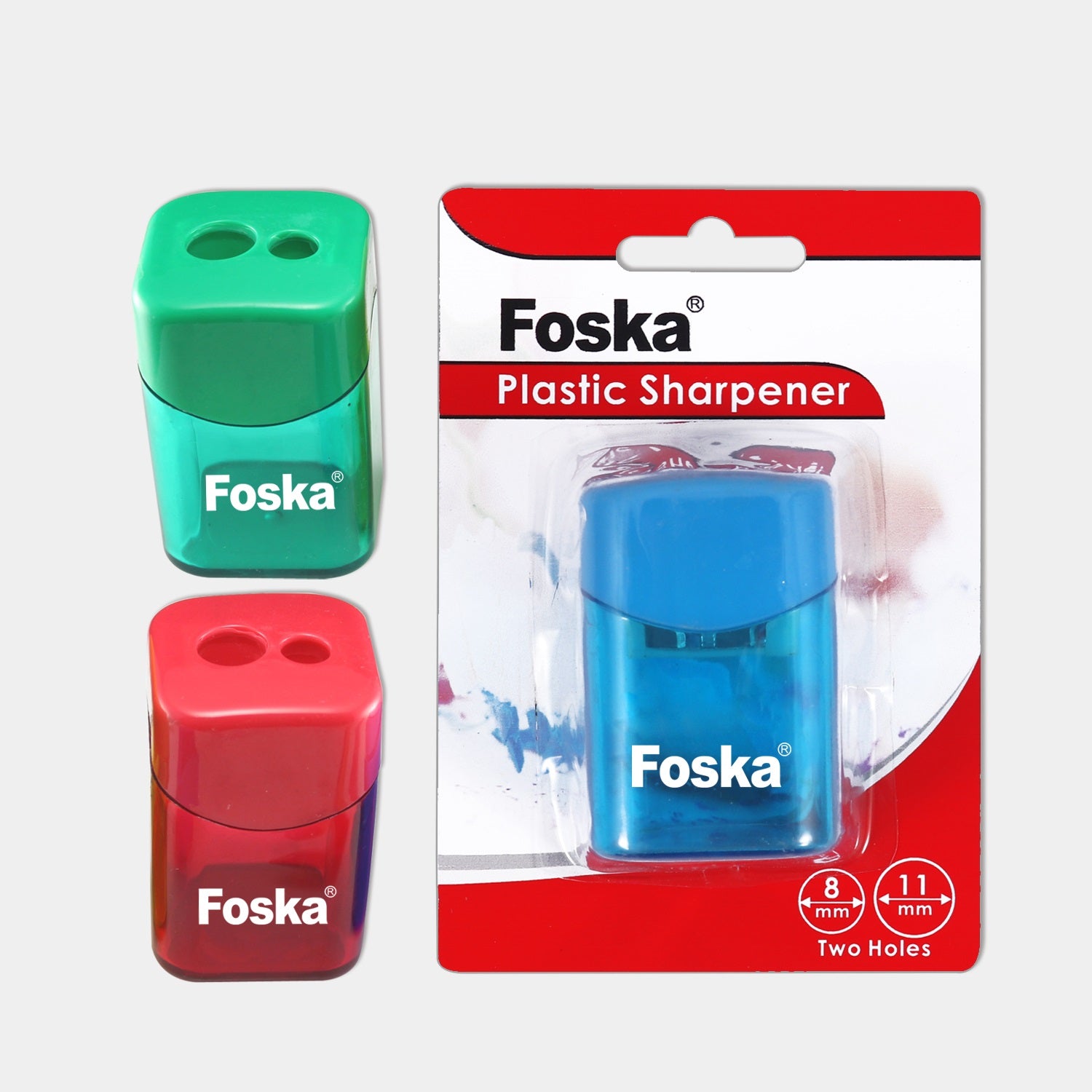 2-Hole Plastic Canister Pencil Sharpener– Choice Wholesale