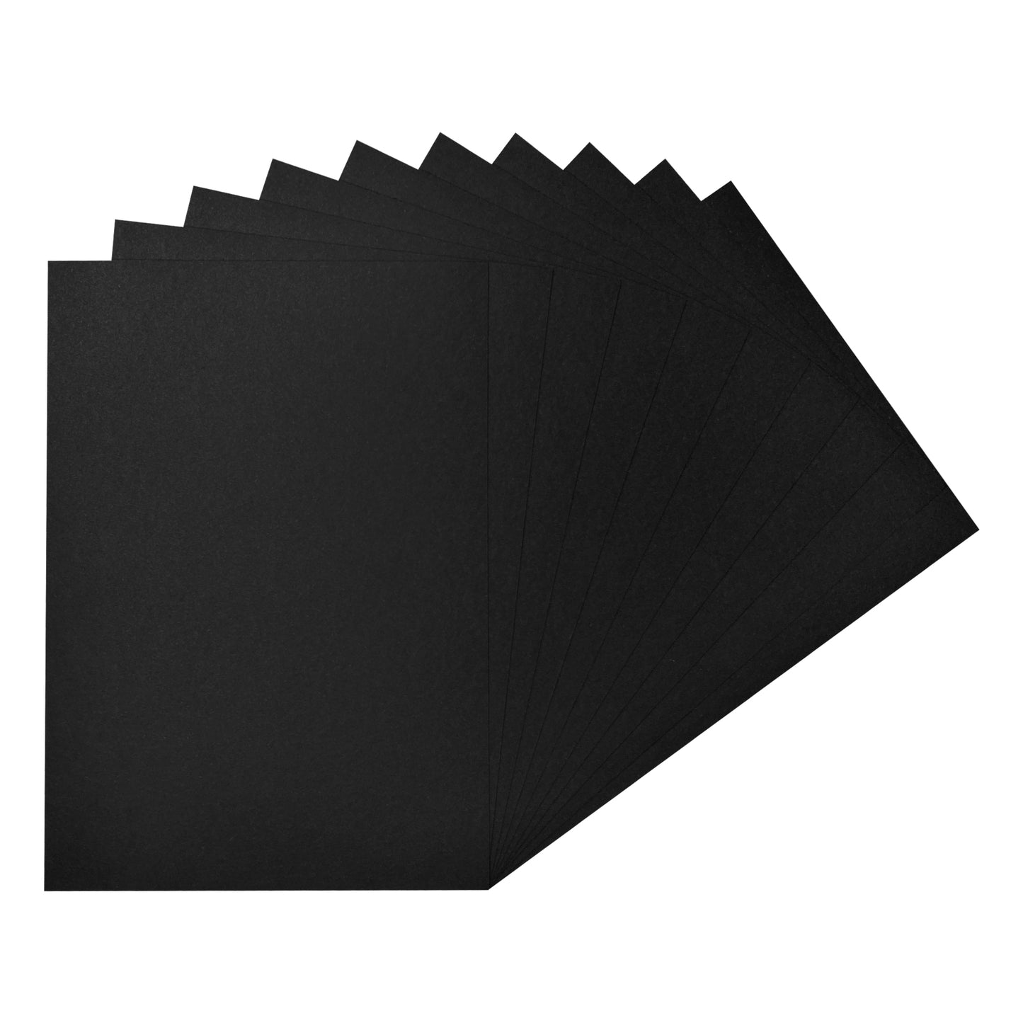 Pack of 50 A5 Black Coloured Card 160gsm Sheets