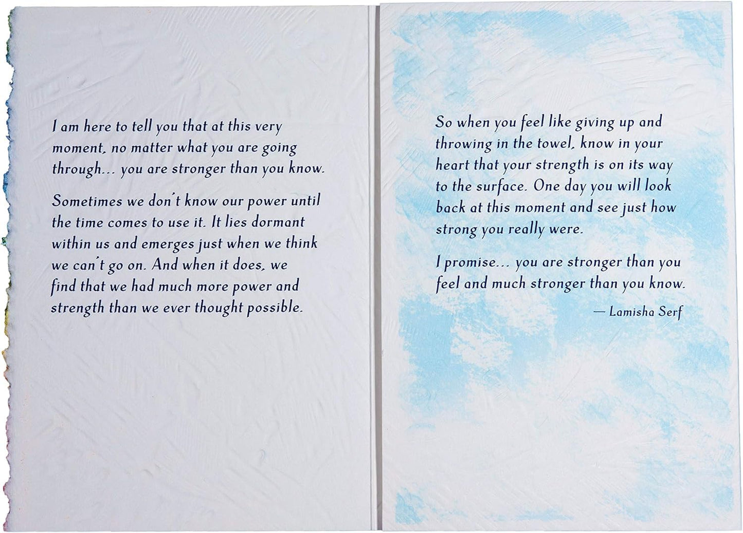 You Are Stronger Than You Know Sentimental Verse Open Card
