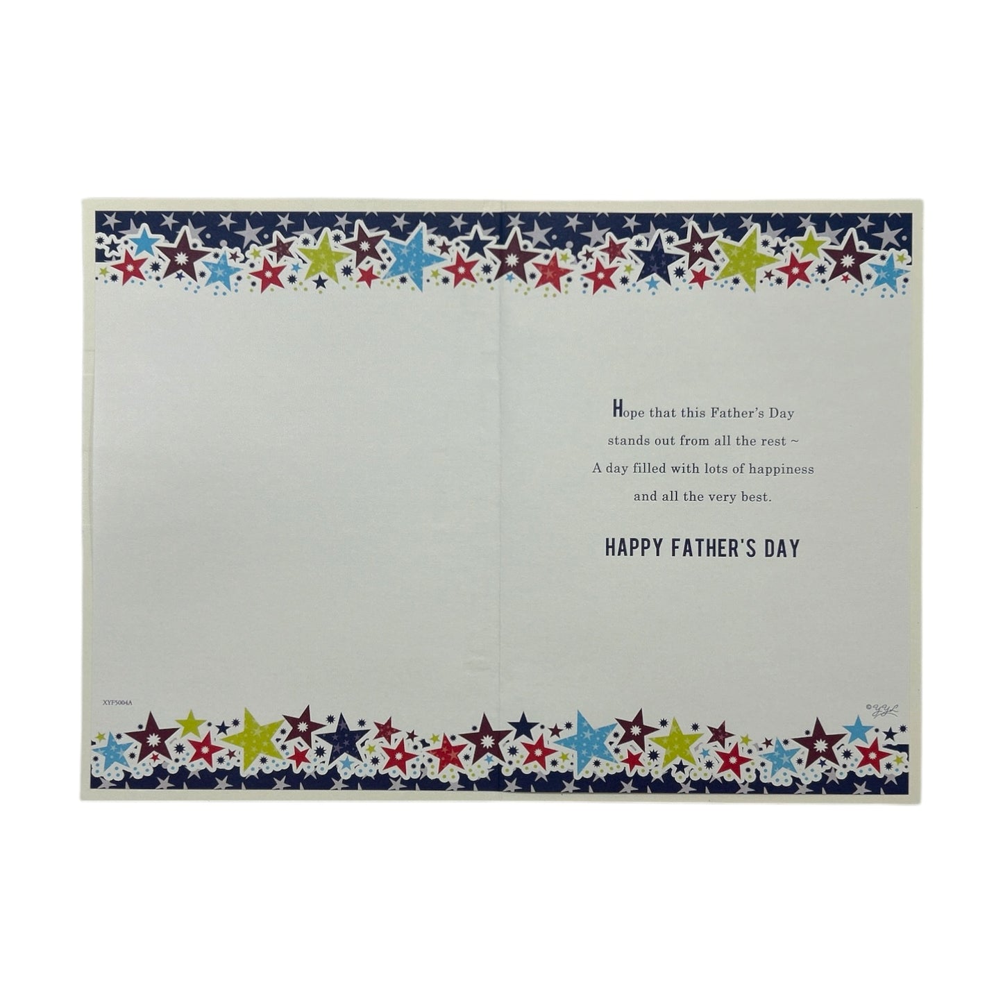 To My Husband Star Design Blue Father's Day Card