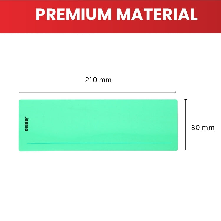 Pack of 24 Green 210x80mm Dyslexia Overlay Reading Strips – PET Material, Rounded Corners